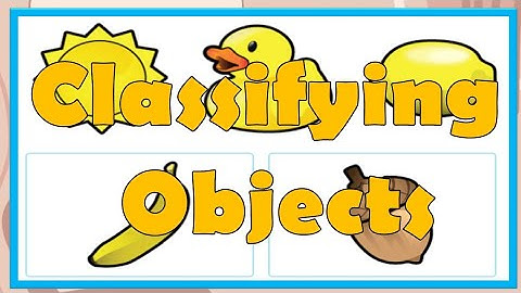 CLASSIFYING OBJECTS! Powerpoint slides.| GRADE 1.