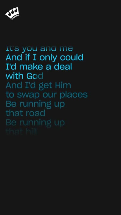 Kate Bush - Running Up That Hill (Karaoke) #shorts