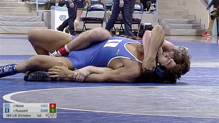 184lbs Chip Ness (UNC) vs Kaden Russell (Duke)