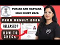 punjab and haryana high court peon result 2026 | punjab haryana high court peon result 2026