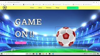 Amazing  Football Gaming Website in HTML and CSS.