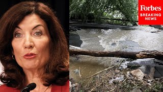 'The Worst Continues To Happen': Governor Kathy Hochul Provides Update After Deadly Flooding In NY