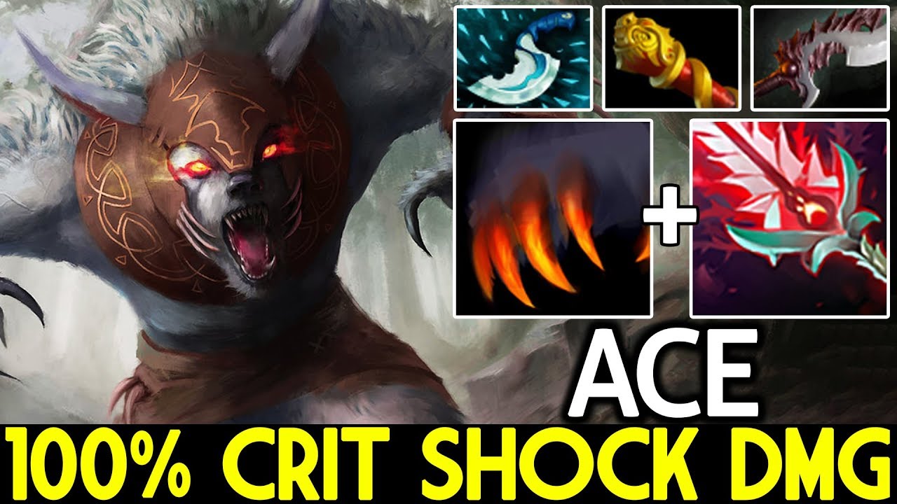 ACE [Ursa] WTF 100% Crit Shock Damage 23 Kills Cancer Game 7.21 Dota 2 - YouTube