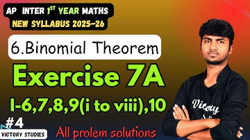 Binomial Theorem Exercise 7 a Class 11 | Exercise 7A Class 11 Maths | Exercise 7A Class 11 Maths |