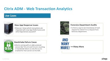 Citrix Application Delivery Management: Web Transaction Analytics