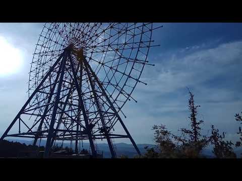 rising on the mountain of the mtatsminda in Tbilisi