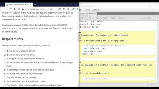 BlueJ - Getting started with App03 (StudentGrades)