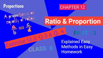 RATIO& PROPORTION||CHAPTER 12||PART 13||CBSE MATHEMATICS ||Exercise 12.2Q.3& Q.4|CLASS6 in Malayalam