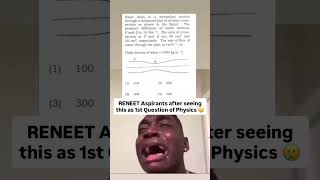 RE-NEET Aspirants after seeing 1st Question of Physics 🥀🙂 #reneet2026 #funny #nta #reneet #viral
