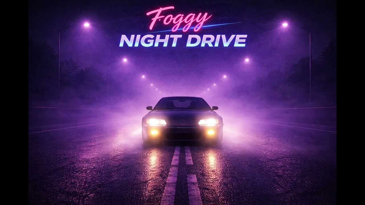 Foggy Night Drive 🌫️ | Chill Synthwave Highway