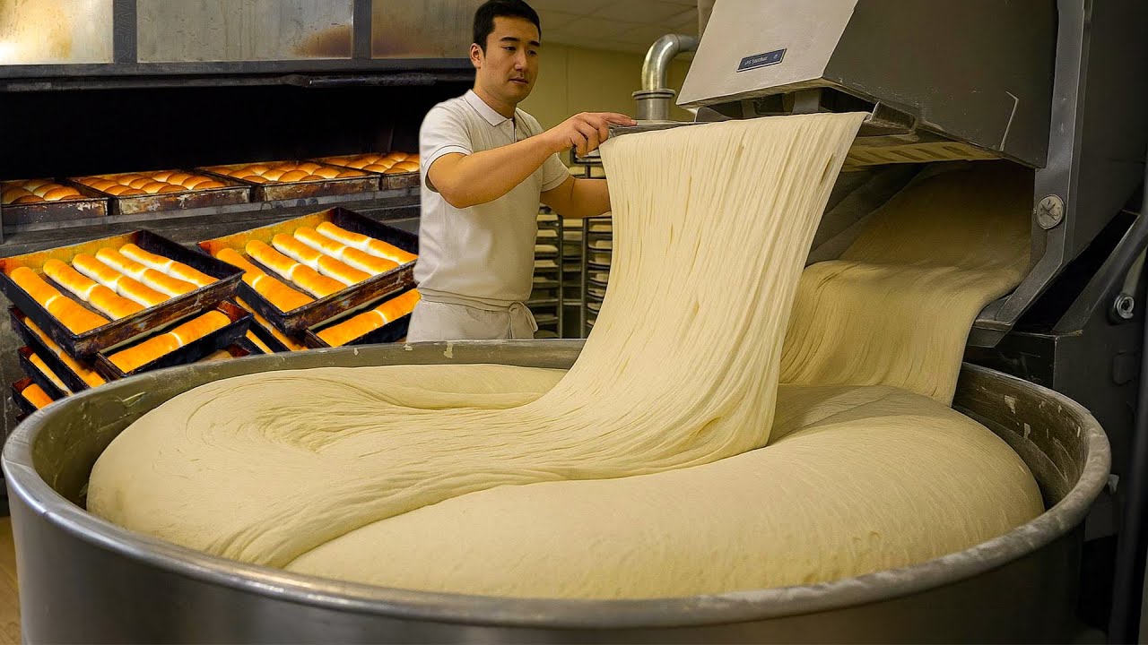 Unbelievable Bread Making Process | How Burger Buns & Bread Are Made in Bakery| Street Food Pakistan