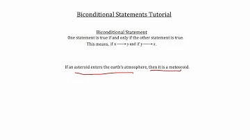 Biconditional Statements