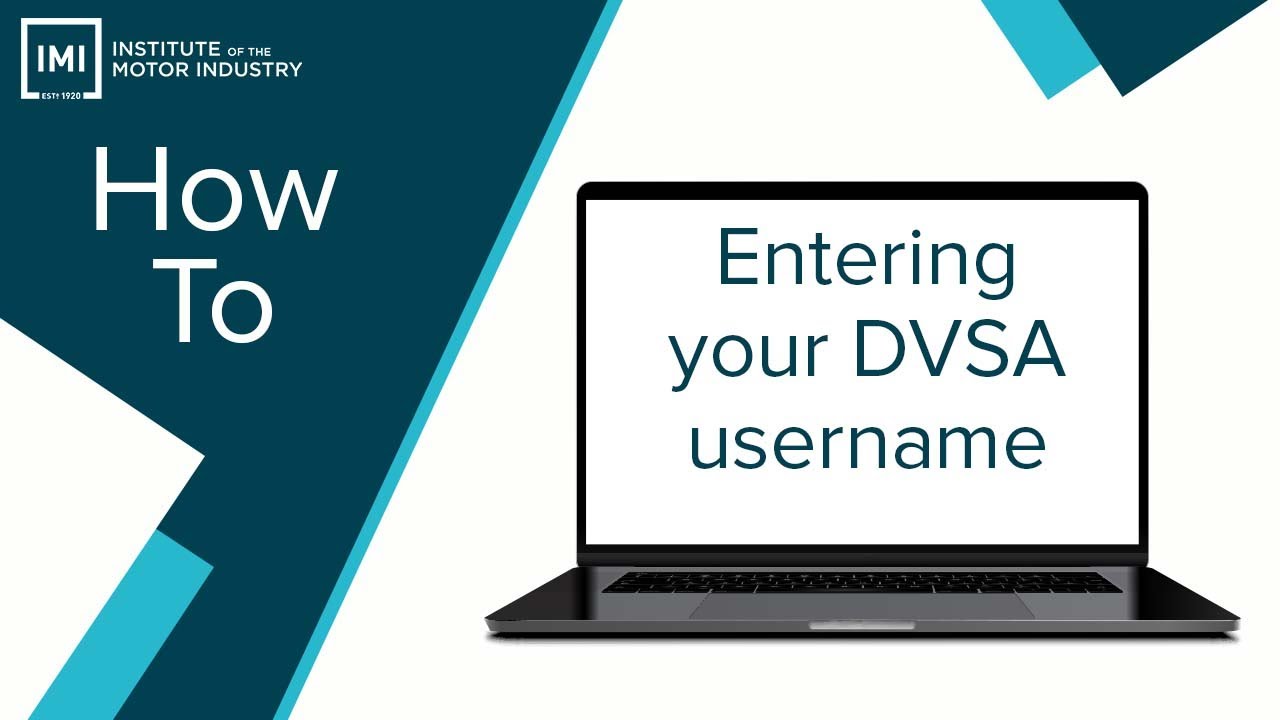 How to enter your DVSA username - YouTube