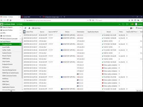 Fortigate Firewall - Central NAT