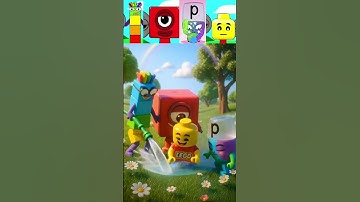 Sprunki OC Numberblock 7 X No.Block 1 X Alphabet P X LEGO Playing With Water #incredibox #sprunki