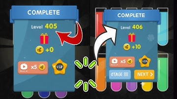 Water Color sort level 👉 405 & 👉406 #completevideo #gamingexpert #watercolor #gamingvideos
