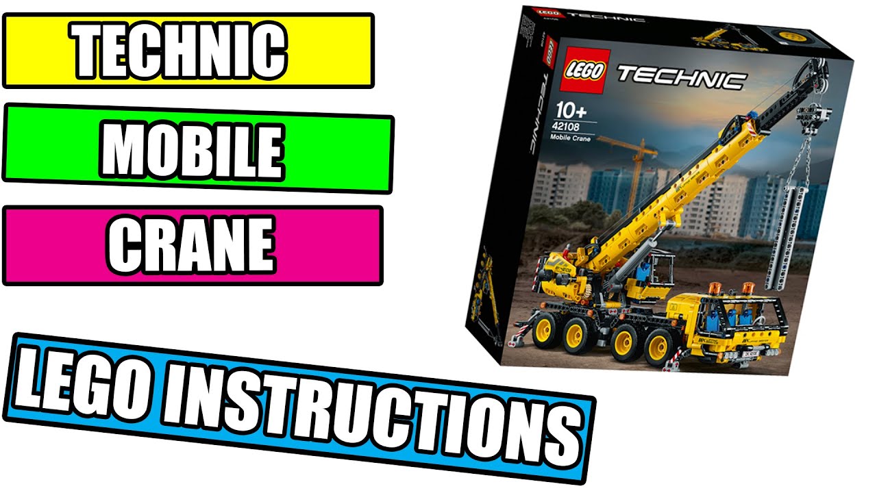 LEGO MOBILE CRANE INSTRUCTIONS TECHNIC 2020 - LEGO 42108 -