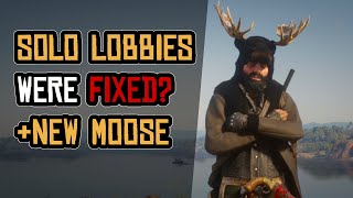 New patch fixes private lobbies? Legendary Moose in Today's weekly red dead online update