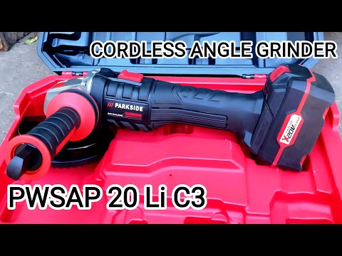 Cordless angle grinder PARKSIDE PERFORMANCE PWSAP 20 Li