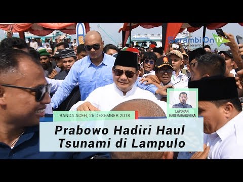 Prabowo Hadiri Haul Tsunami di Lampulo