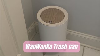 WanWanKa Trash can Review | Garbage can with Press top Lid, Nordic Modern Waste Basket