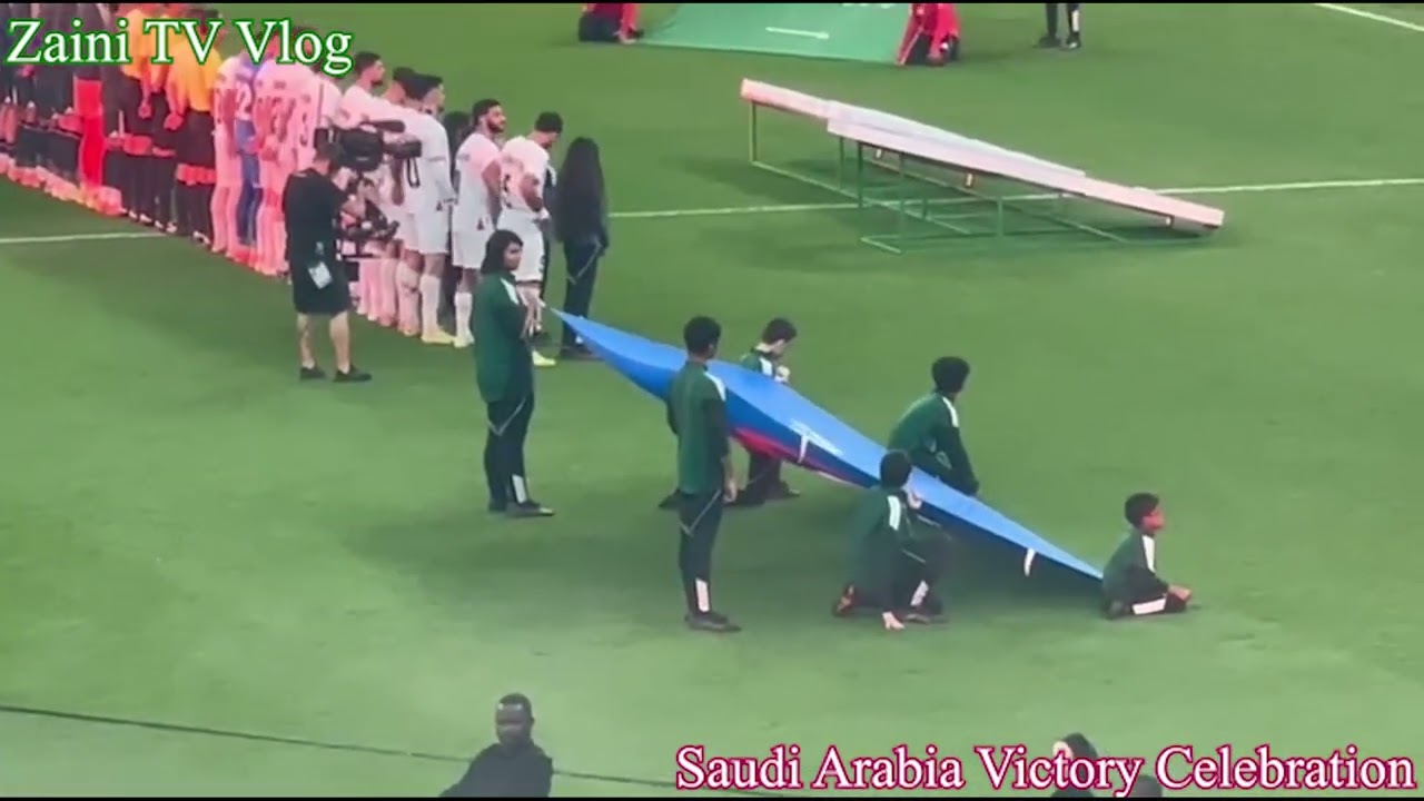 Green Wave Takes Over the Night | Saudi Arabia Victory Celebration  Arab Festive Vibes |viral video