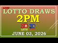 LOTTO RESULT 2PM DRAW JUNE 03 2026 LottoResultTV15K 