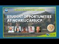 Everything the atmosphere touches student opportunities at ncarucarucp