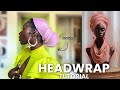 GRWM| Easy headwraps tutorial | Easy Natural Hair style| protective style | Kristline