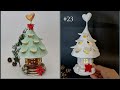DIY Christmas Fairy House Lamp Using Glass Jar, Cardboard, Air Dry Clay Craft Ideas