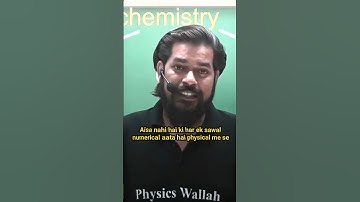 Physical chemistry and calculation/ Pankaj sir PW/ #physicswallah