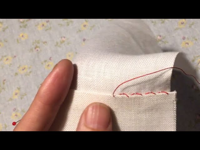 まつり縫いの縫い方 スカートやズボンの裾上げ 裾ほつれのつくろいに Youtube