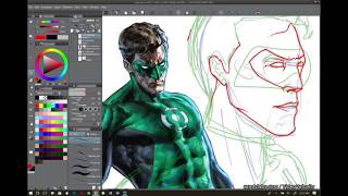 Drawing Green Lantern