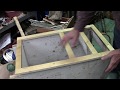 Cabinet door frame build and install Cabinet door frame build and install