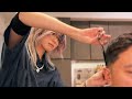 💈【ASMR】Refresh with a superb haircut by barber! Shaving & ear cleaning #haircut