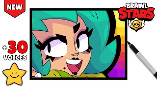 How To Trace Lola icon | Brawl Stars | New Brawler | Not Hand Drawing