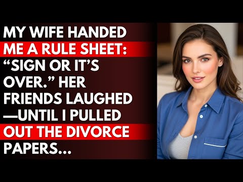 My Wife Handed Me A Rule Sheet Sign Or It S Over Her Friends Laughed Until I Pulled Out The Divo