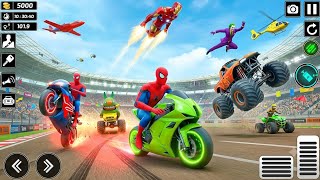 Super Hero Bike Mega Ramp Simulator 3D Extreme Motocross Dirt Bike Stunt Racing Android GamePlay screenshot 4