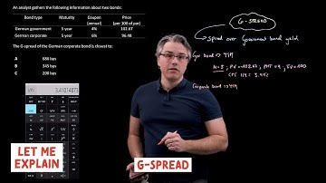 G-spread (for the @CFA Level 1 exam)