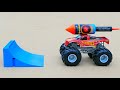 XXL Rocket With Monster Truck vs Ramp