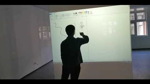 Rear interactive glass projection,  Finger touch