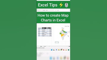 How to create Map Charts in Excel  #Trending #trendingreels #reelitfeelit #msoffice