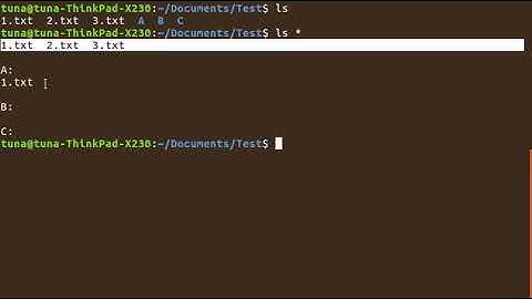 Linux Bash Terminal sadece dizinleri nasil görebiliriz türkce