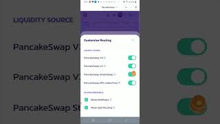 getting error when swapping in pancakeswap