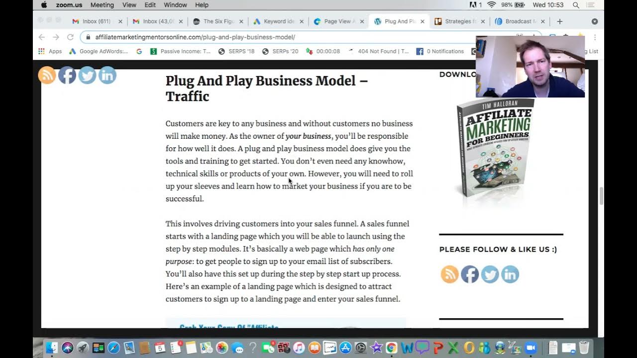 Plug and play business model An online business system you can use without your own products
