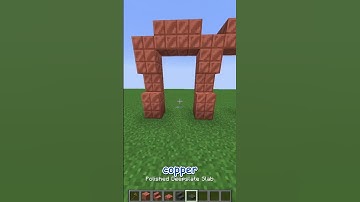 how to build with Copper and Deepslate in minecraft update 1.21 #shorts