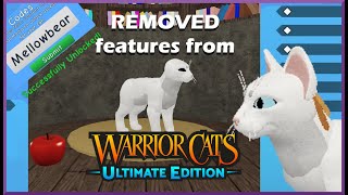 REMOVED Features From Warrior Cats: Ultimate Edition [READ DESC]