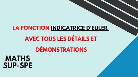 la fonction indicatrice d