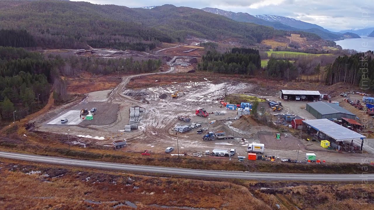 Del 2: Arbeid med ny E39 Stormyra-Barhals, sett fra luften (nov. 2024, Heim)