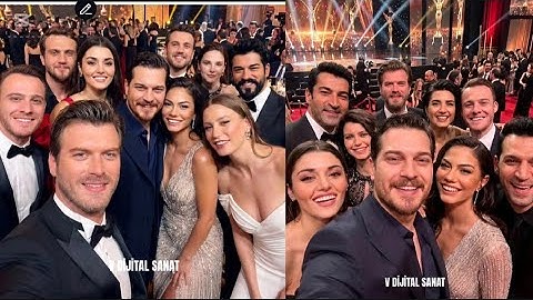 Demet Özdemir and Çağatay Ulusoy attended the awards ceremony#çagatayulusoy#keşfet#yenidizi#